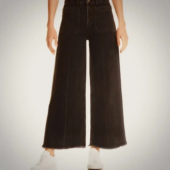 Elizabeth and James Carmine Cropped
Button Fly Wide Leg Jeans Size 26. C… - Picture 5 of 15